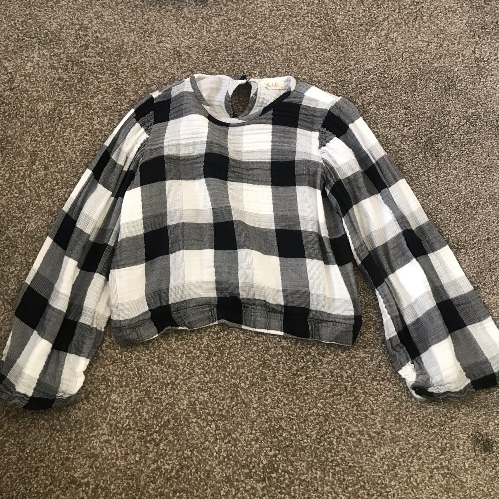 Bella Lane black and white flannel